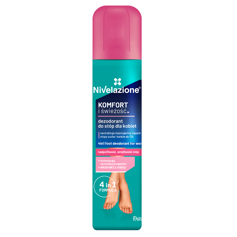Nivelazione Farmona Nivelazione, Deodorant für die Füße 4w1 für Damen, 180 ml — Inhaltsstoffe und Bewertung