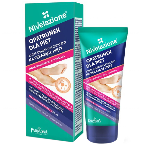 Nivelazione Farmona Nivelazione Opatrunek dla pięt, krem dermatologiczny na pękające pięty, skóra zrogowaciała i popękana, 75 ml