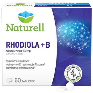 Naturell Rhodiola + B, 60 tabletek - zdjęcie produktu