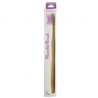 Humble Brush, szczoteczka do zębów, bambusowa, soft, różowa, 1 sztuka - 2 Humble Brush, szczoteczka do zębów, bambusowa, soft, różowa, 1 sztuka - 2 - zdjęcie produktu