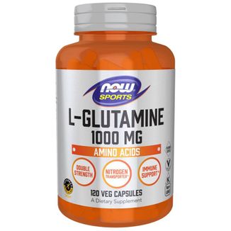 Now Foods, L-Glutamine, 1000 mg, 120 kapsułek - zdjęcie produktu