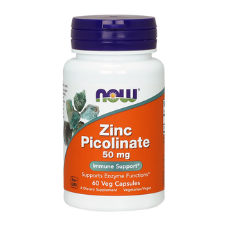 Now Foods Zinc Picolinate, cynk 50 mg, 60 kapsułek wegetariańskich - zdjęcie produktu