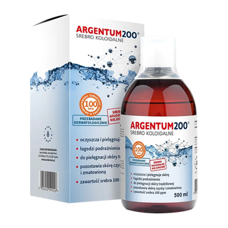 Aura Herbals Argentum 200, srebro Koloidalne 100 ppm, tonik, 500 ml USZKODZONE OPAKOWANIE - zdjęcie produktu