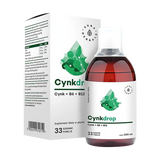 Aura Herbals Cynkdrop, cynk + witamina B6 + witamina B12, 500 ml - miniaturka zdjęcia produktu