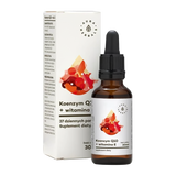 Aura Herbals Koenzym Q10 + witamina E, krople, 30 ml - miniaturka zdjęcia produktu