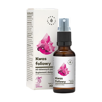 Aura Herbals Kwas foliowy, aerozol, 30 ml USZKODZONE OPAKOWANIE - zdjęcie produktu
