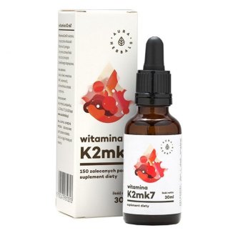 Aura Herbals Witamina K2MK7, krople, 30 ml - 2 Aura Herbals Witamina K2MK7, krople, 30 ml - 2 - zdjęcie produktu