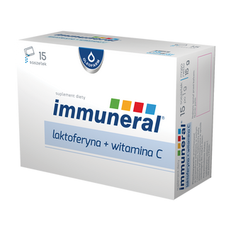 Immuneral laktoferyna + witamina C, 1 g x 15 saszetek USZKODZONE OPAKOWANIE - zdjęcie produktu