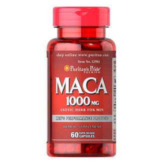 Puritans Pride Maca 1000 mg, 60 kapsułek - zdjęcie produktu