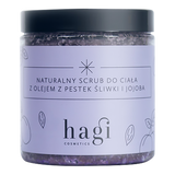 Hagi Cosmetics, naturalny scrub z olejem z pestek śliwki i olejem jojoba, 300 g - miniaturka zdjęcia produktu