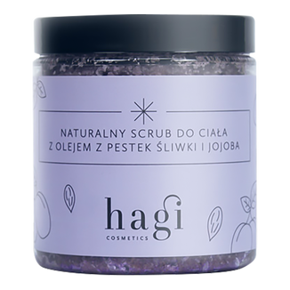 Hagi Cosmetics, scrub naturalny z olejem z pestek śliwki i olejem jojoba, 300 g - zdjęcie produktu