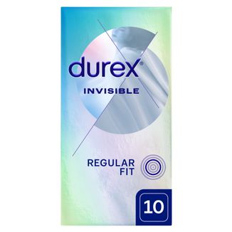 Durex Invisible, prezerwatywy supercienkie, 10 sztuk - zdjęcie produktu