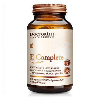 Doctor Life, E Complete SupraBio, tokotrienole i tokoferole, 60 kapsułek - zdjęcie produktu
