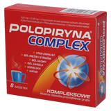 Polopiryna Complex 500 mg + 15,58 mg + 2 mg, 8 saszetek USZKODZONE OPAKOWANIE - miniaturka zdjęcia produktu