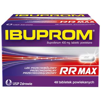 Ibuprom RR Max 400 mg, 48 tabletek powlekanych - zdjęcie produktu