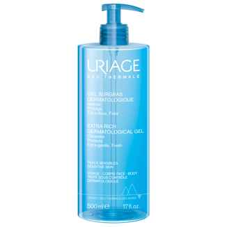 Uriage Eau Thermale, dermatologiczny żel do mycia twarzy i ciała, skóra wrażliwa i podrażniona, 500 ml - zdjęcie produktu