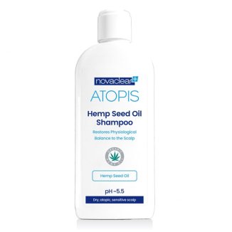 Novaclear Atopis, szampon z organicznym olejem konopnym, sucha, wrażliwa i atopowa skóra głowy, 250 ml - zdjęcie produktu