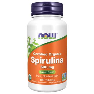 Now Foods Spirulina 500 mg, 100 tabletek - zdjęcie produktu