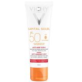 Vichy Capital Soleil, krem przeciwstarzeniowy do twarzy 3w1, SPF 50, 50 ml - miniaturka zdjęcia produktu