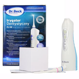 Dr. Beck FL-V8, irygator dentystyczny, Skyblue + 2 końcówki - zdjęcie produktu