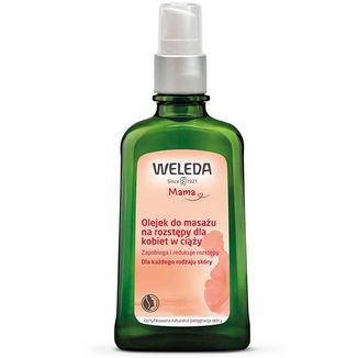 Weleda Mama, olejek do masażu na rozstępy dla kobiet w ciąży, 100 ml USZKODZONE OPAKOWANIE - zdjęcie produktu