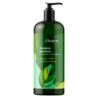 Element, szampon micelarny do włosów i skóry głowy, bazylia + NMF, 500 ml - zdjęcie produktu