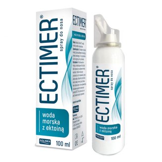 Ectimer, spray do nosa z wodą morską i ektoiną, 100 ml USZKODZONE OPAKOWANIE - zdjęcie produktu