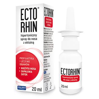 Ectorhin, hipertoniczny spray do nosa z ektoiną, 20 ml USZKODZONE OPAKOWANIE - zdjęcie produktu
