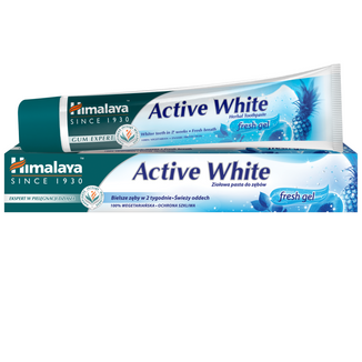 Himalaya Active White, ziołowa pasta do zębów w żelu, wybielająca, 75 ml - zdjęcie produktu