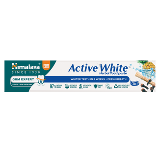 Himalaya Active White, ziołowa pasta do zębów w żelu, wybielająca, 75 ml - zdjęcie produktu