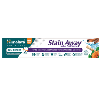 Himalaya Stain-Away, ziołowa pasta do zębów przeciwdziałająca przebarwieniom, 75 ml - zdjęcie produktu