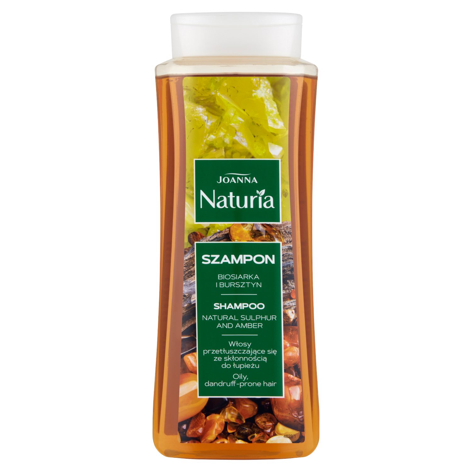 Nieznana Joanna Naturia, szampon do włosów z biosiarką i bursztynem, 500 ml