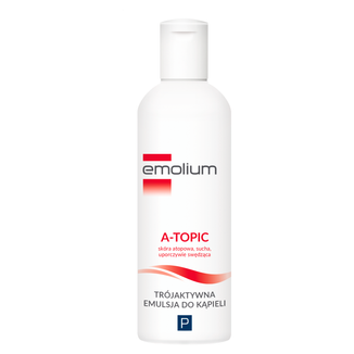 Emolium A-Topic, trójaktywna emulsja do kąpieli, od 1 miesiąca, 200 ml USZKODZONE OPAKOWANIE - zdjęcie produktu