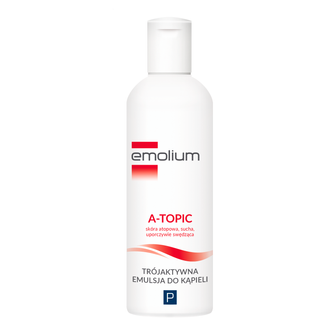 Emolium A-Topic, trójaktywna emulsja do kąpieli, od 1 miesiąca, 200 ml - zdjęcie produktu