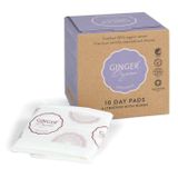 Ginger Organic Ultrathin, podpaski higieniczne, ze skrzydełkami, na dzień, 10 sztuk - miniaturka zdjęcia produktu