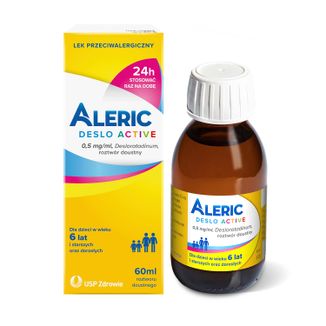 Aleric Deslo Active 0,5 mg/ml, roztwór doustny, 60 ml KRÓTKA DATA - zdjęcie produktu