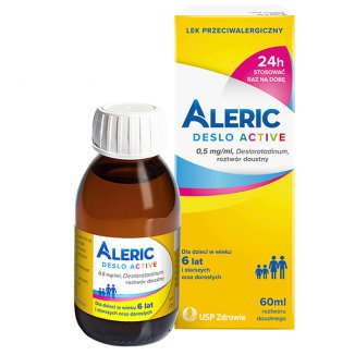 Aleric Deslo Active 0,5 mg/ ml, roztwór doustny, 60 ml - zdjęcie produktu