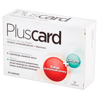 Pluscard 100 mg + 40 mg, 60 tabletek - zdjęcie produktu