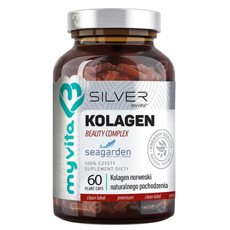 MyVita Silver Kolagen Beauty Complex, naturalny kolagen norweski, 60 kapsułek - zdjęcie produktu