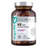 MyVita Silver Witamina K2 100 µg FORTE, naturalna, 120 kapsułek - miniaturka zdjęcia produktu