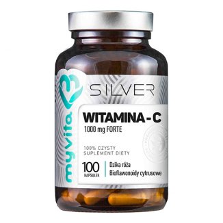 MyVita Silver Witamina-C 1000 mg Forte, 100 kapsułek - zdjęcie produktu