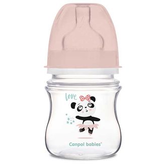 Canpol Babies EasyStart, butelka antykolkowa, szerokootworowa, Toys, różowa, od urodzenia, 120 ml - zdjęcie produktu