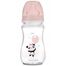 Canpol Babies EasyStart, butelka antykolkowa, szerokootworowa, Toys, różowa, 3-6 miesiąca, 240 ml - miniaturka  zdjęcia produktu