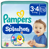 Pampers Splashers, pieluchomajtki do pływania, rozmiar 3-4, 6-11 kg, 12 sztuk - miniaturka zdjęcia produktu