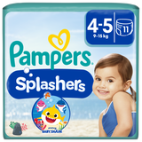 Pampers Splashers, pieluchomajtki do pływania, rozmiar 4-5, 9-15 kg, 11 sztuk - miniaturka zdjęcia produktu