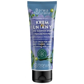 Barwa Naturalna, krem do suchych stref i pękających pięt, lniany, zmiękczający, 75 ml - zdjęcie produktu