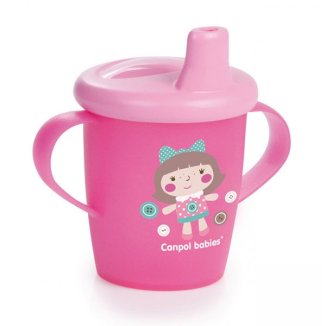 Canpol, kubek niekapek z uchwytami Toys, od 9 miesiąca, różowy, 250 ml Canpol, kubek niekapek z uchwytami Toys, od 9 miesiąca, różowy, 250 ml - zdjęcie produktu