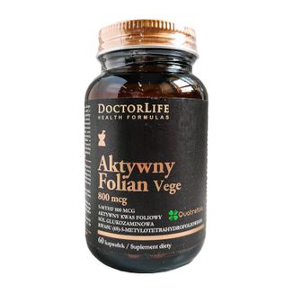 Doctor Life Aktywny Folian Vege 800 mcg, kwas foliowy 400 µg, 60 kapsułek - zdjęcie produktu