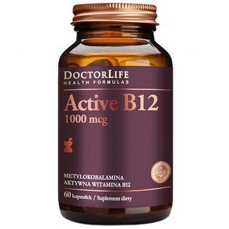 Doctor Life Active B12, witamina B12 1000 µg, 60 kapsułek - zdjęcie produktu