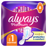 Always Platinum, podpaski ze skrzydełkami, Ultra Normal Plus, 8 sztuk - miniaturka zdjęcia produktu